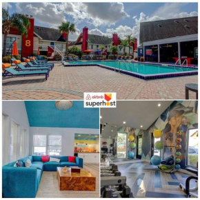BBQ Area, Pool and Gym- Near Orlando's Attractions